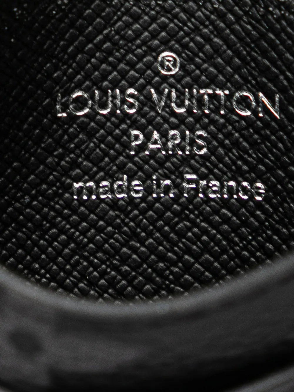 Pre-owned Louis Vuitton 2021-2025 Monogram Eclipse Double Card Holder In Black