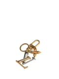 Louis Vuitton Pre-Owned 2021 Gold Plated New Wave Ring and Bag Charm key chain