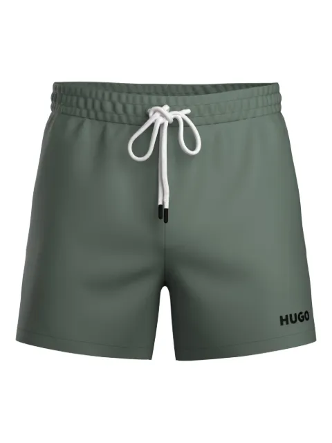 BOSS Bermuda de praia com cordão de ajuste e logo