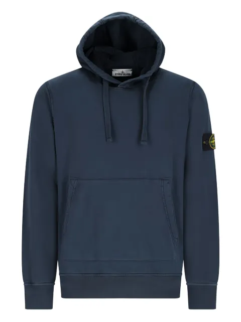 Stone Island logo-patch hoodie