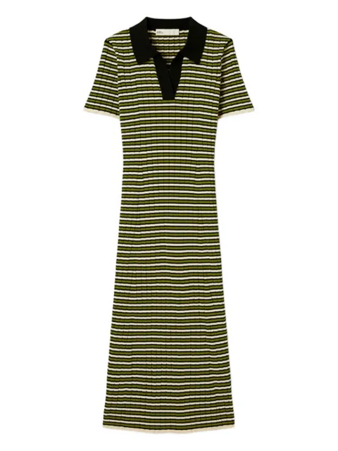 Tory Burch Vestido polo listrado