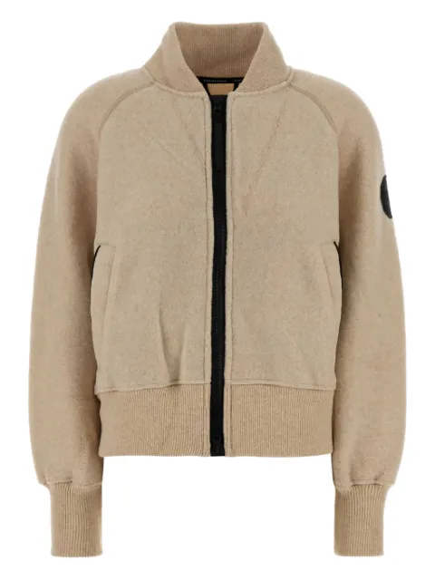Canada Goose wool blend fleece bomber jacket