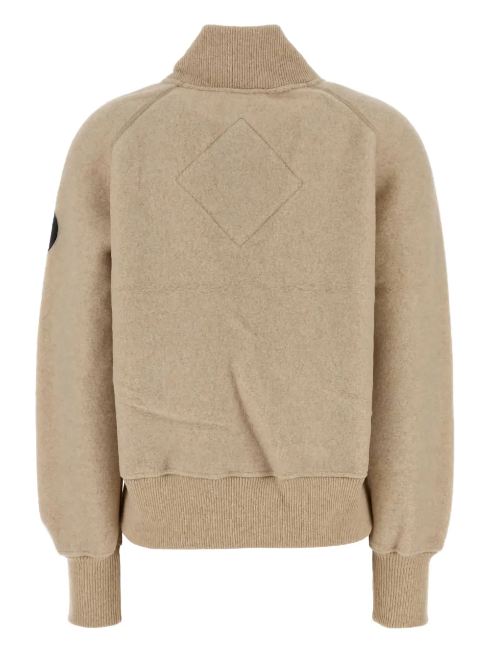 Canada Goose Beige Wool Blend Sierra Fleece Bomber Jacket In Neutral