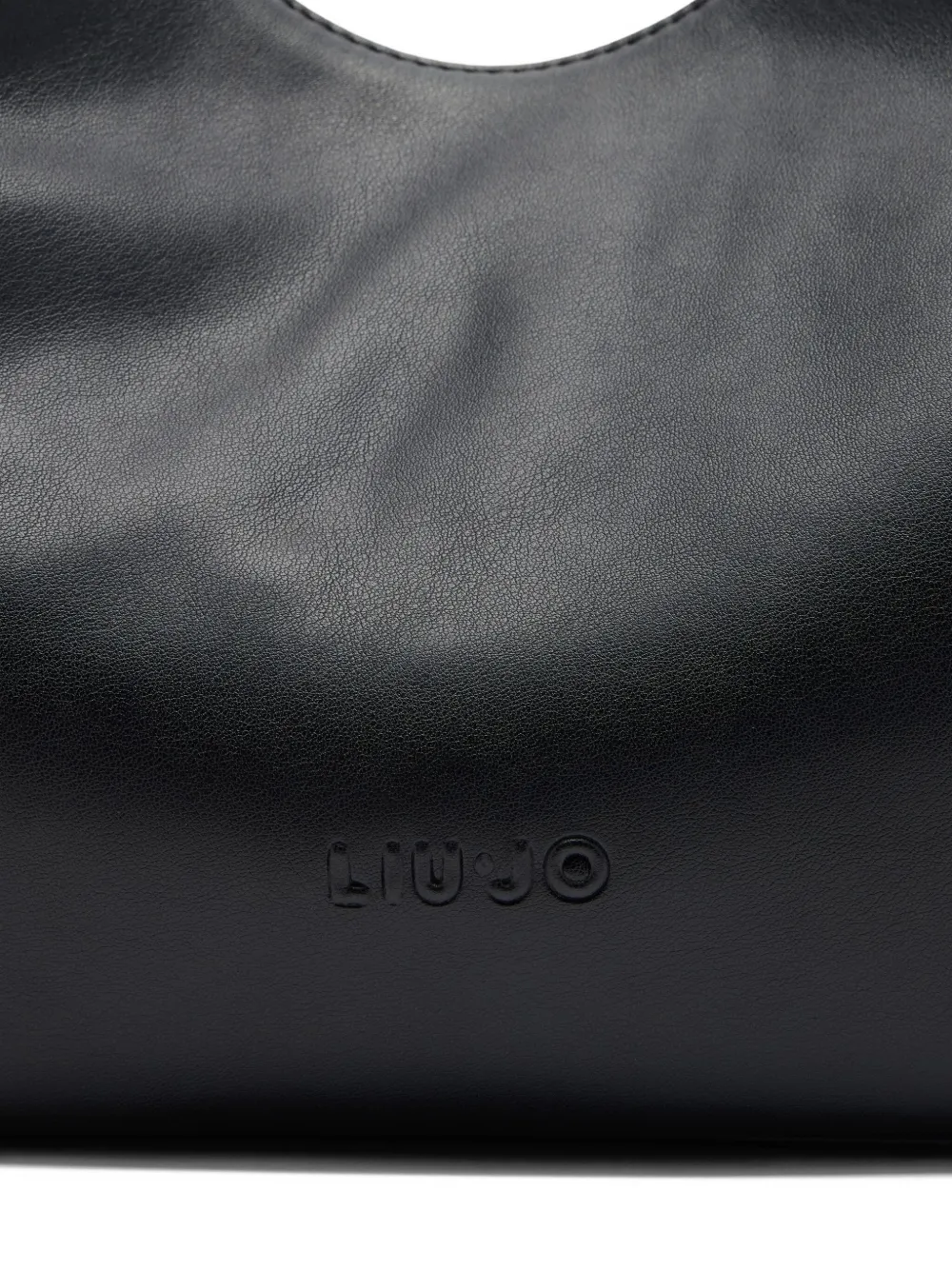 Liu •jo Logo Hobo Tote Bag With Shoulder Strap In Black