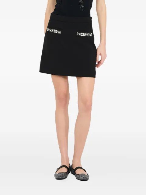 LIU JO rhinestone pocket mini skirt