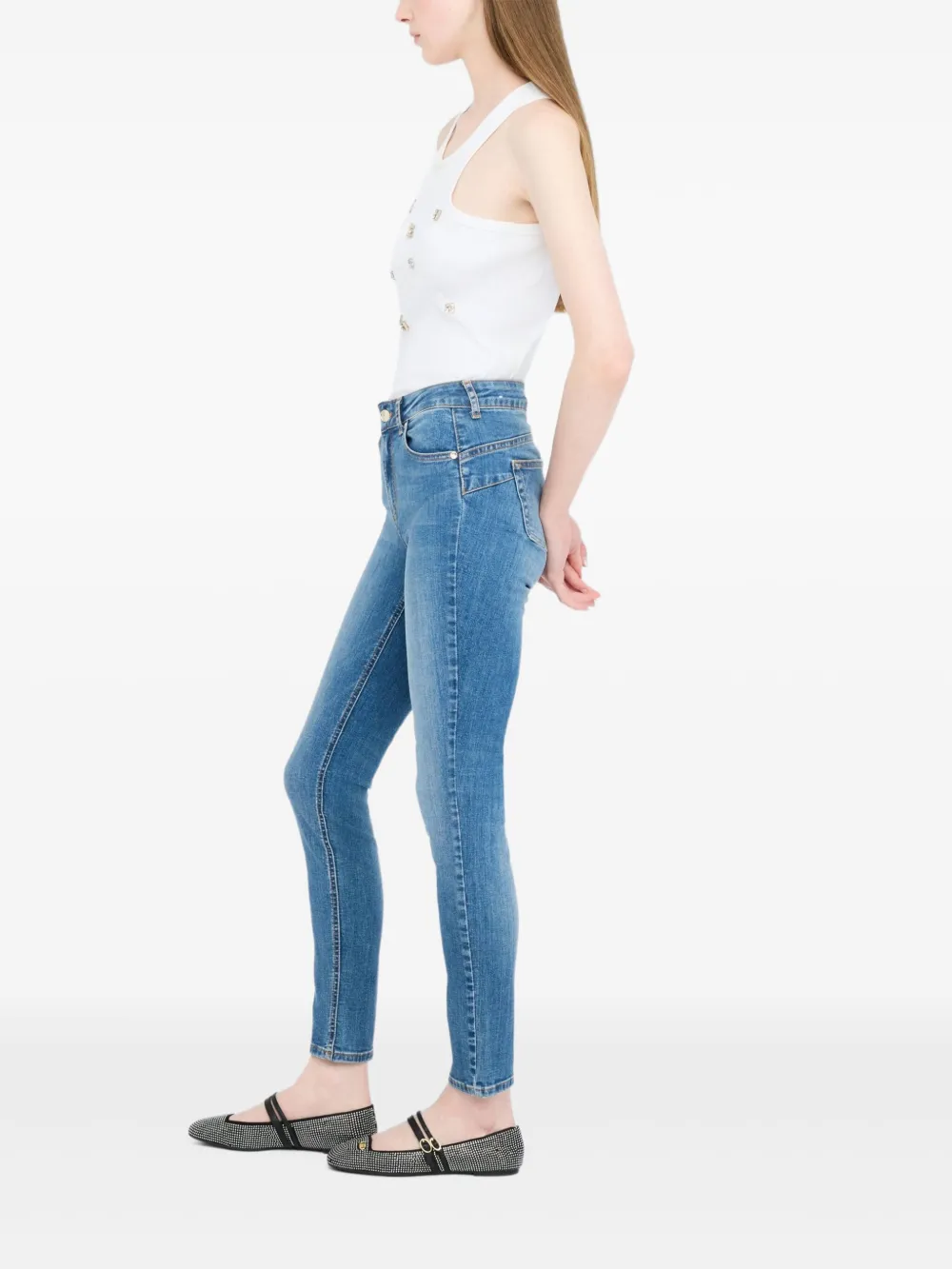 LIU JO Jeans met vijf zakken Blauw