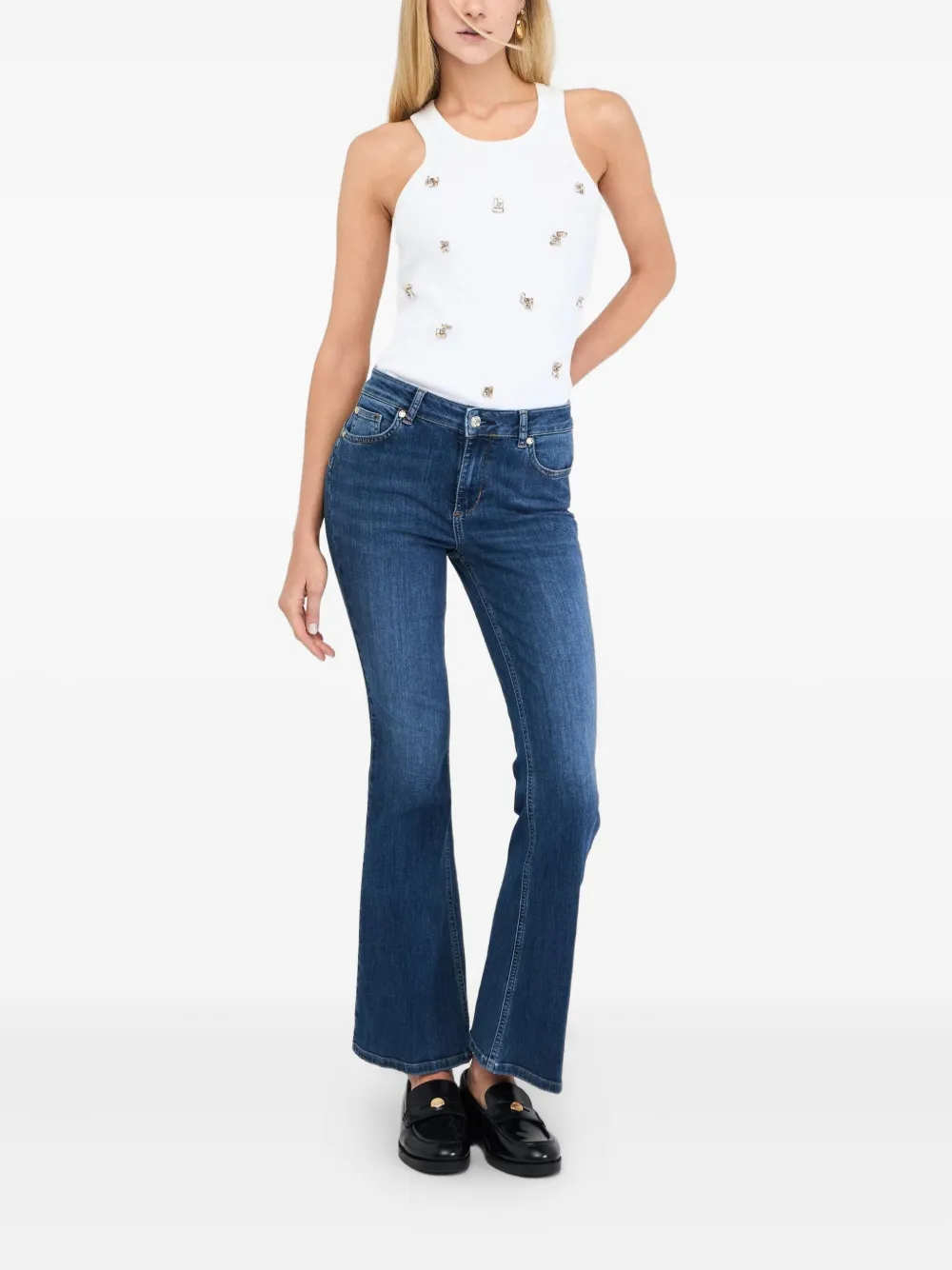 LIU JO High-rise flared jeans - Blauw