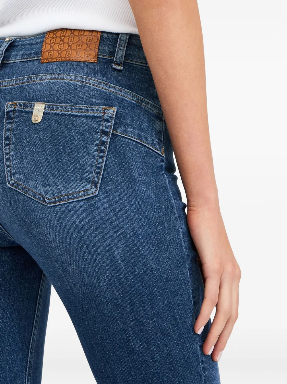 Liu •jo High-rise Flared Jeans In Blue