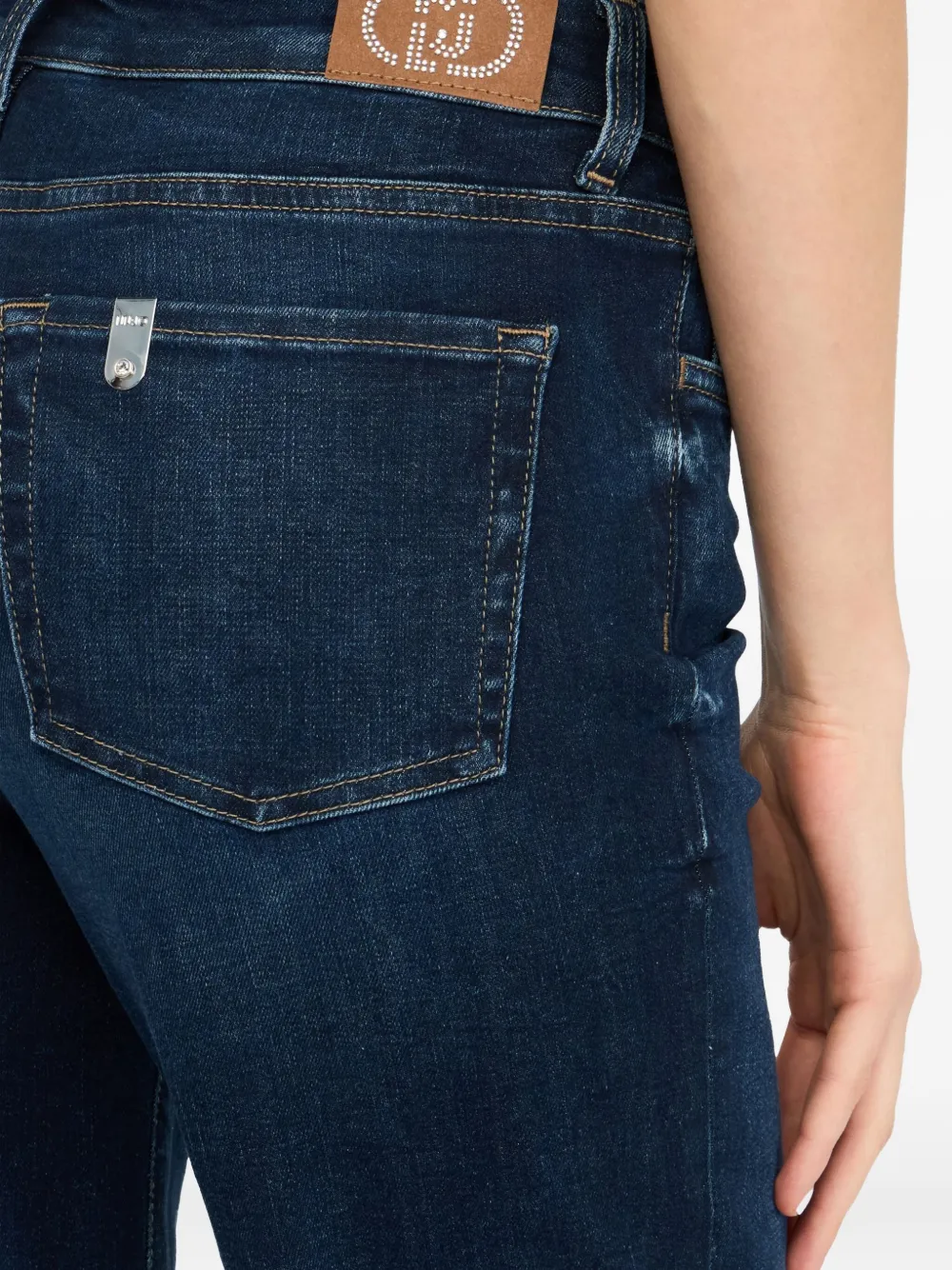 Liu •jo High-rise Flared Jeans In Blue