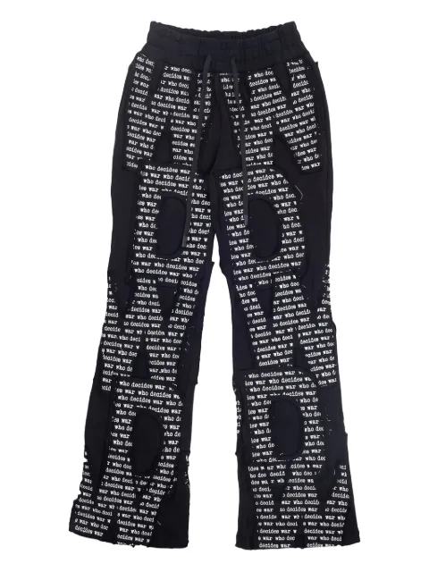 Who Decides War overlay track pants