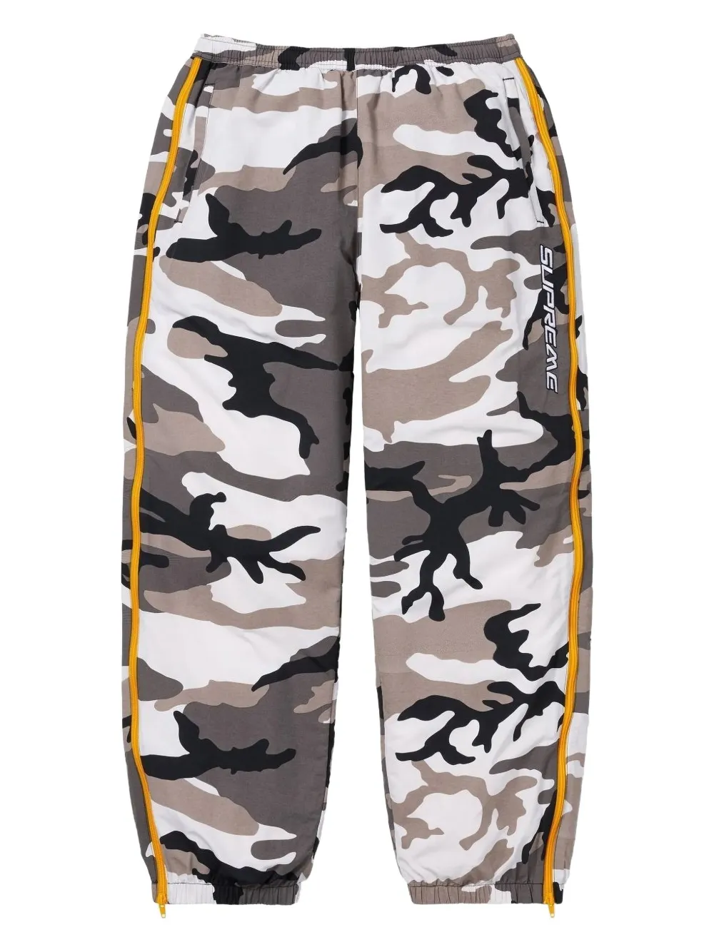 Supreme camo-print zip-detail trousers | Grey | Image 1