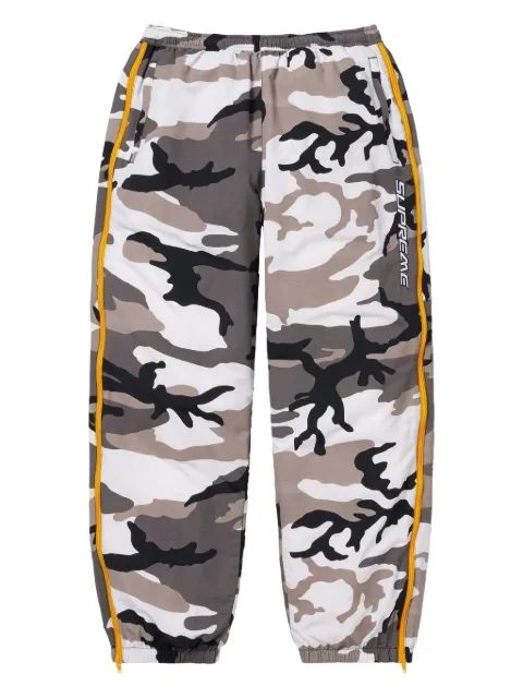 Supreme camo-print zip-detail trousers