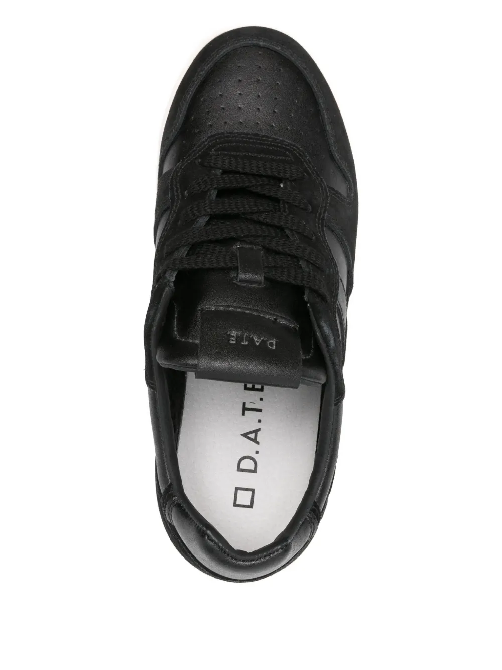 D.A.T.E. Leren sneakers Zwart