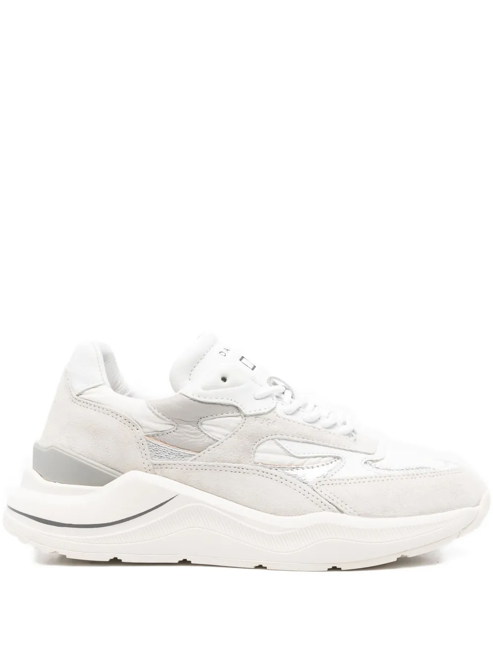 Date Low-top Leather Sneakers In White