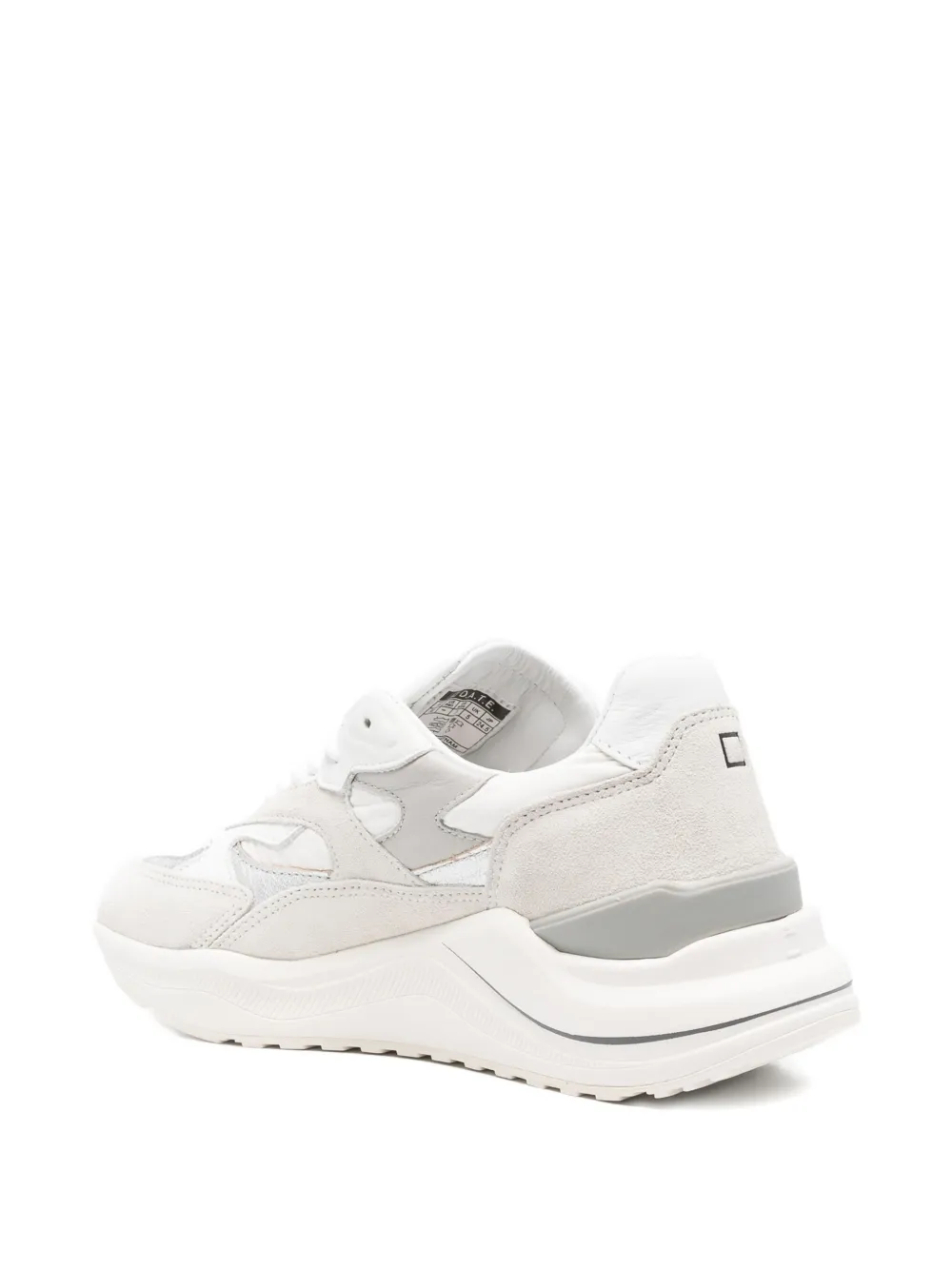 D.A.T.E. Low-top leren sneakers Wit