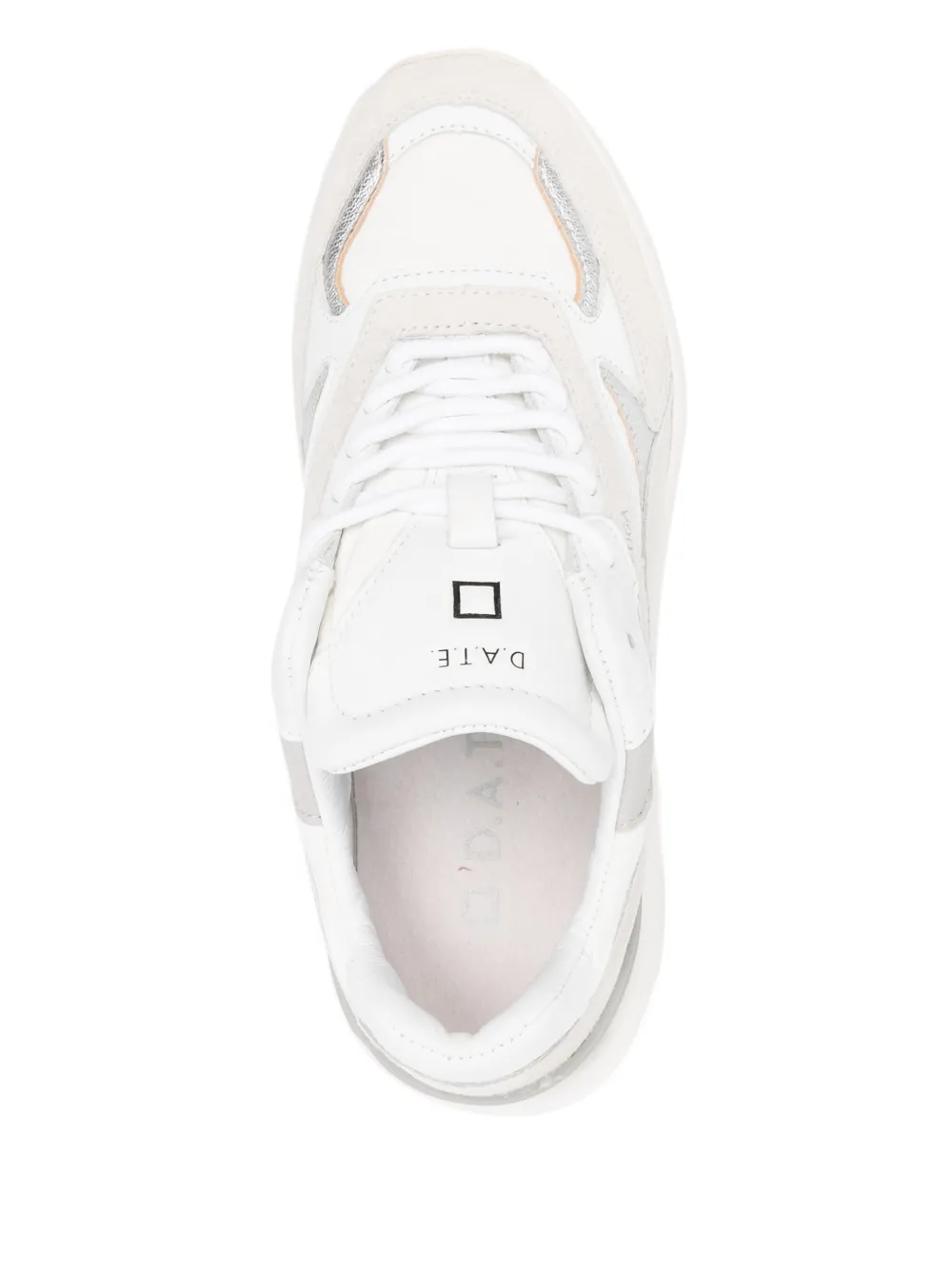 D.A.T.E. Low-top leren sneakers Wit