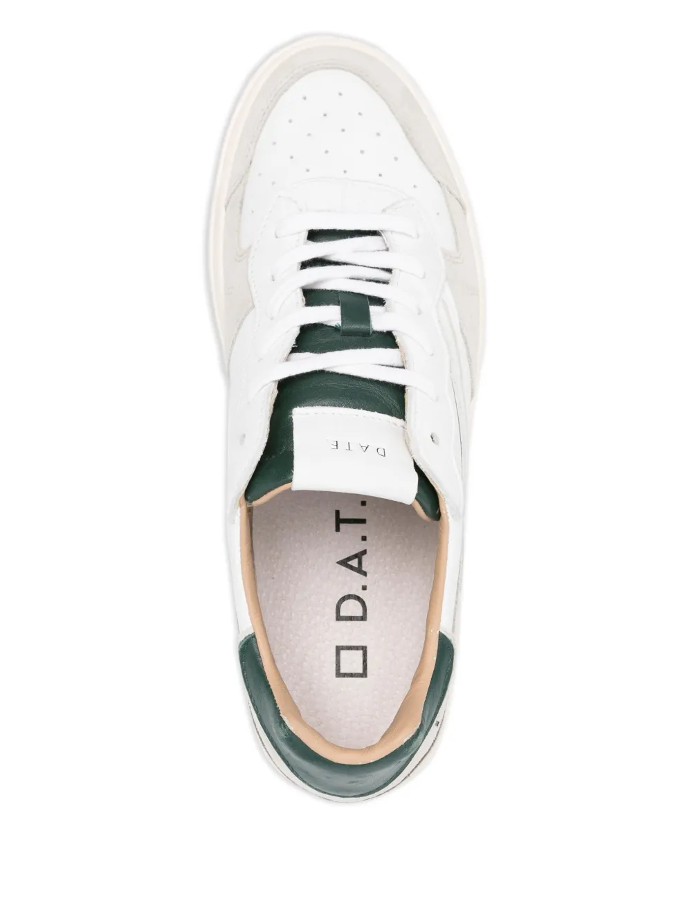 D.A.T.E. Leren sneakers Wit