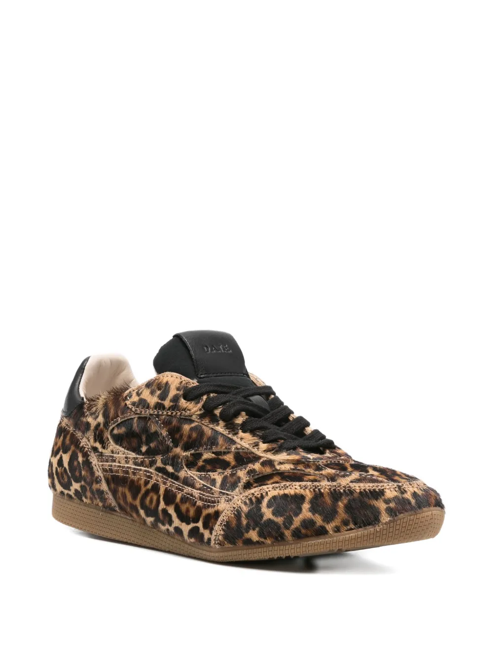 Date Leopard-print Lace-up Sneakers In Brown
