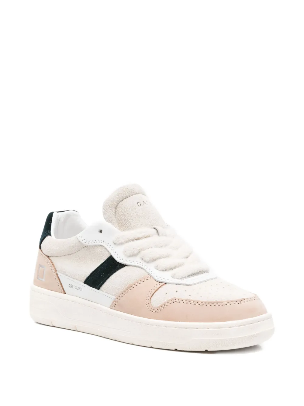 D.A.T.E. suede-panelled sneakers - Roze