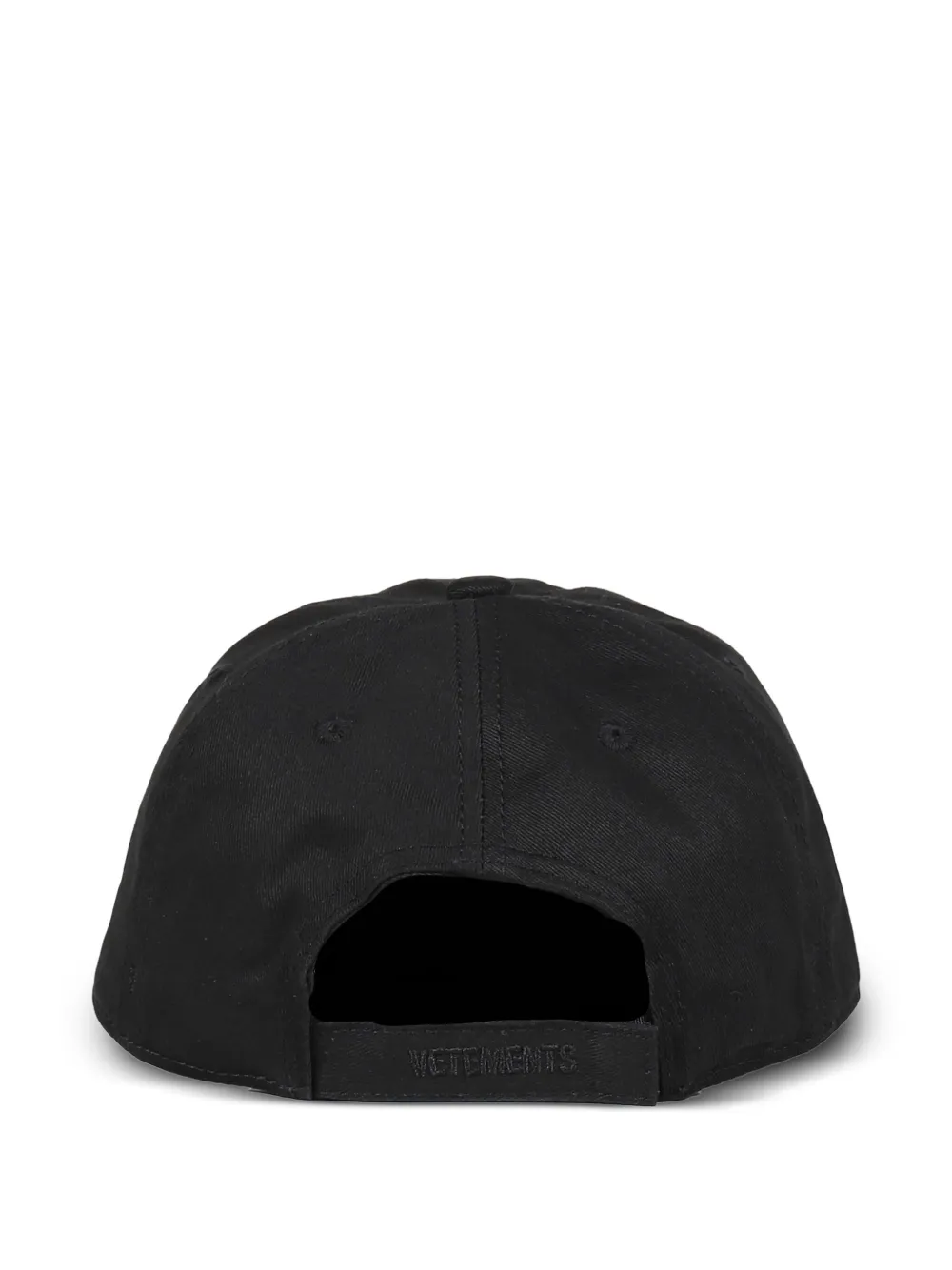 VETEMENTS cotton baseball cap - Zwart