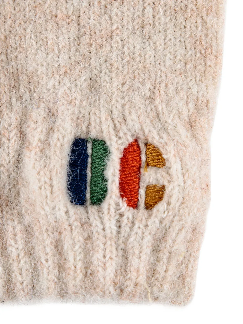 Bobo Choses colour-block gloves - Beige