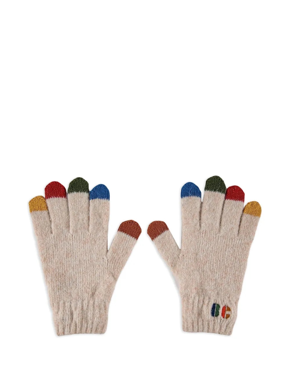 Bobo Choses colour-block gloves | Neutrals | Image 1