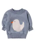 Bobo Choses bird-applique sweatshirt - Blue