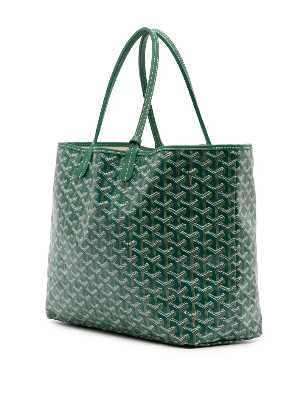 Pre-owned Goyard 2022 Ine Saint Louis Pm Tote Bag In Green