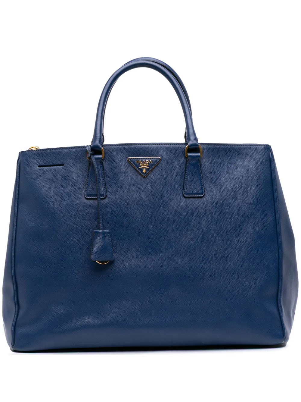 Prada Pre-Owned 2000-2025 Large Saffiano Lux Galleria Double Zip satchel | Blue | Image 1