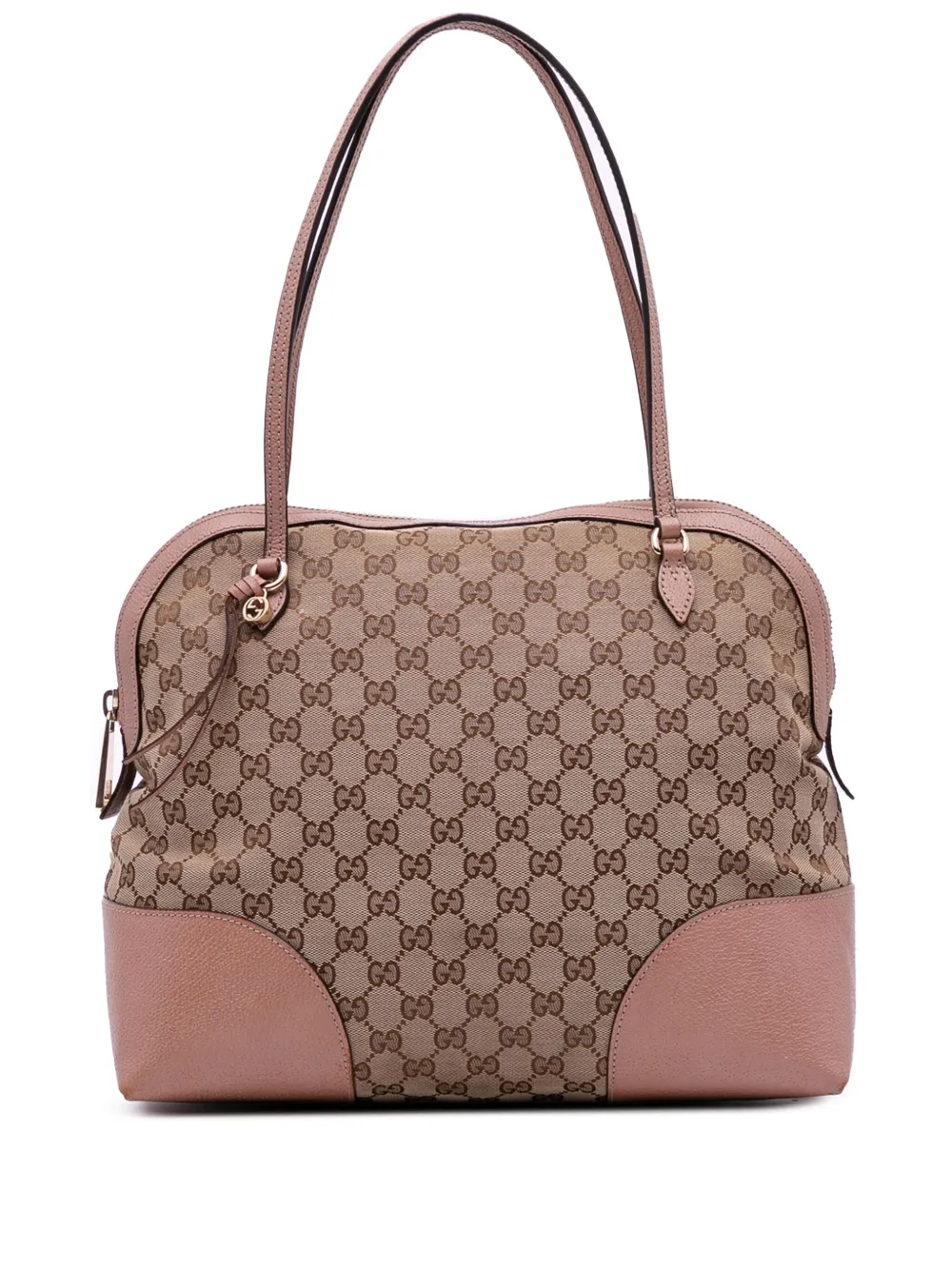 Gucci Pre-Owned 2016-2025 ミディアム GGキャンバス ブリー ドーム ハンドバッグ - ブラウン Gucci Pre-Owned 2016-2025 ミディアム GGキャンバス ブリー ドーム ハンドバッグ - ブラウン
