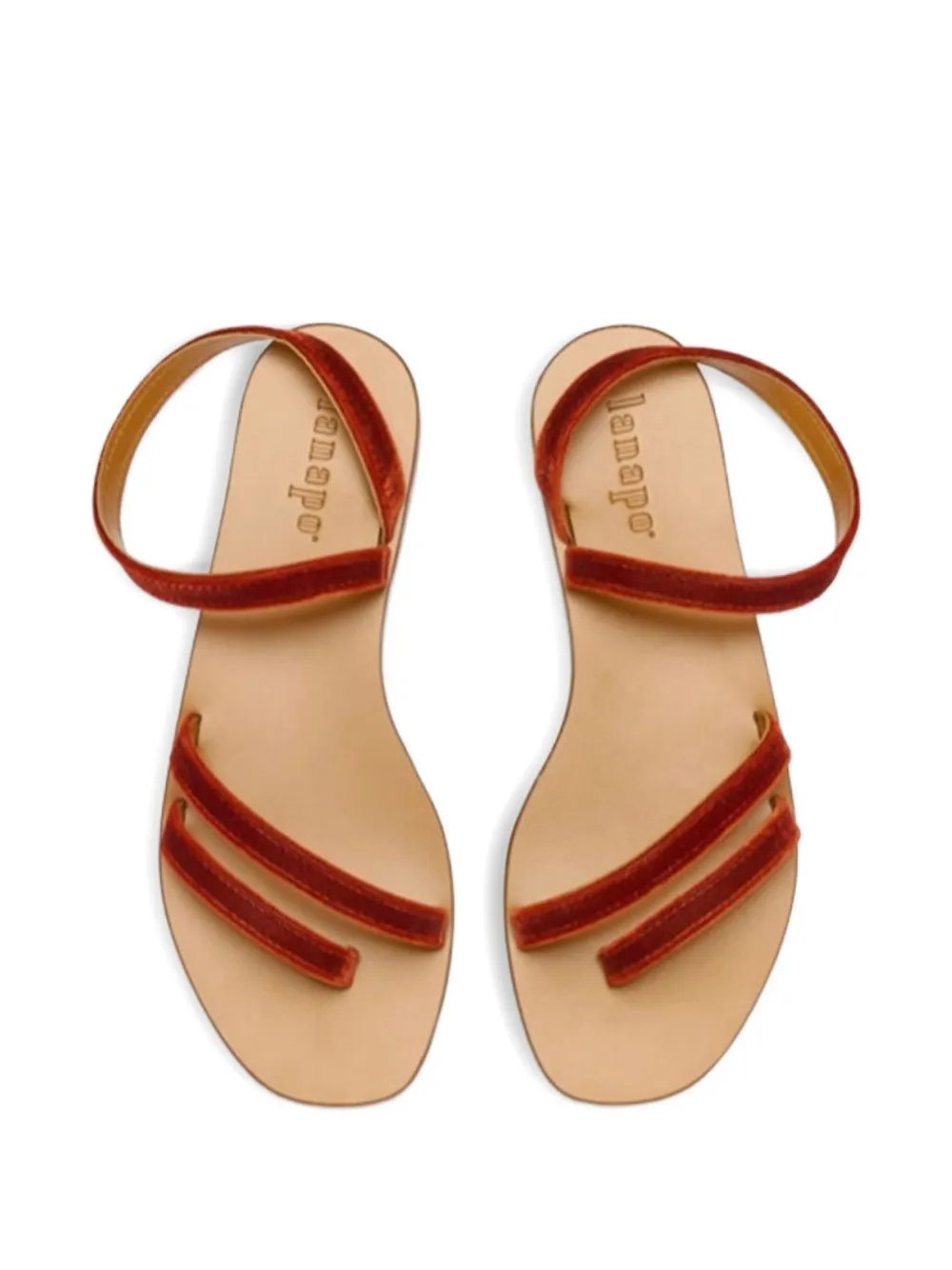 LANAPO velvet double-strap sandals | Flat Sandals | Image 2