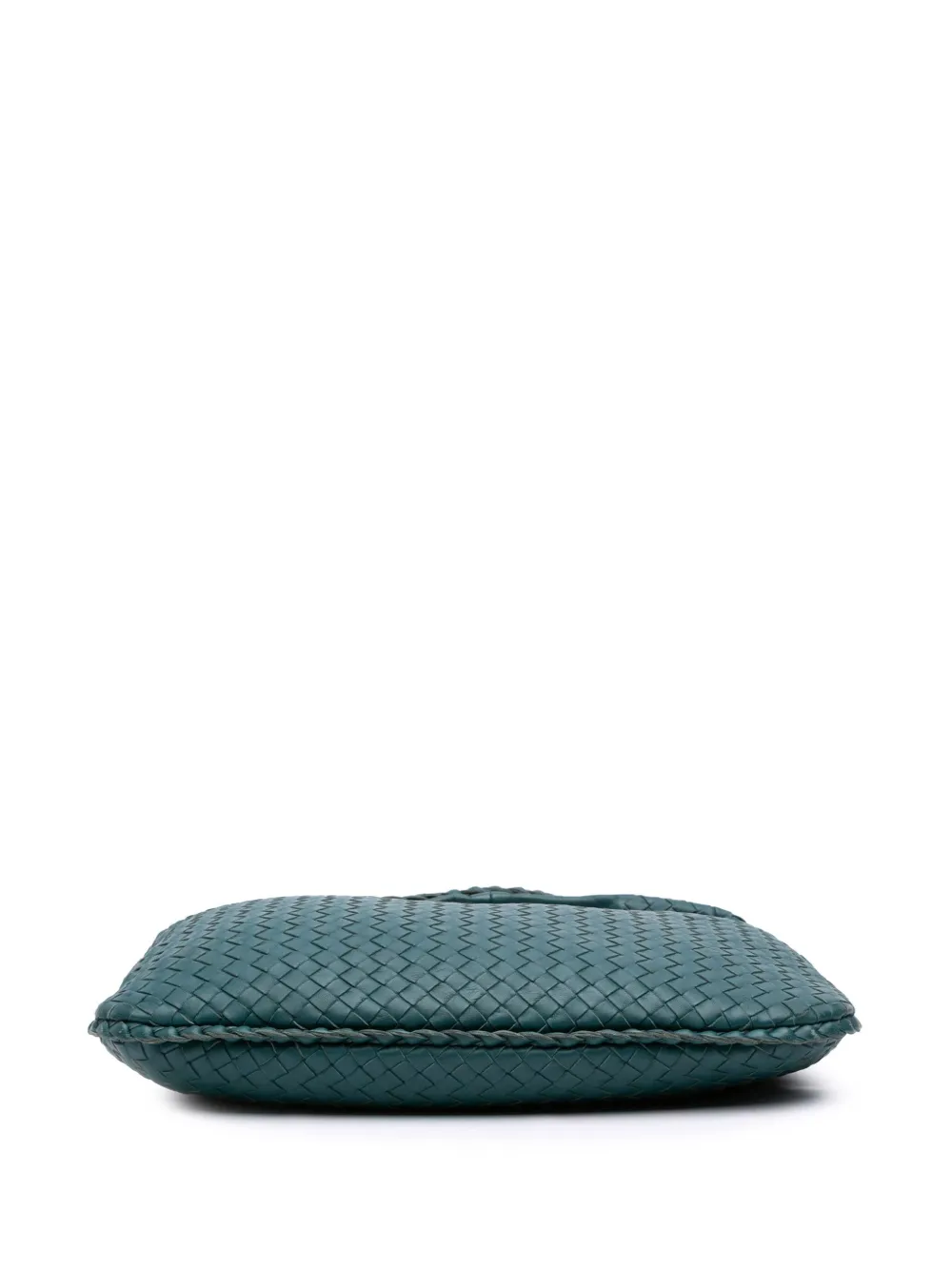 Pre-owned Bottega Veneta 2012-2025 Small Nappa Intrecciato Veneta Hobo Bag In Blue