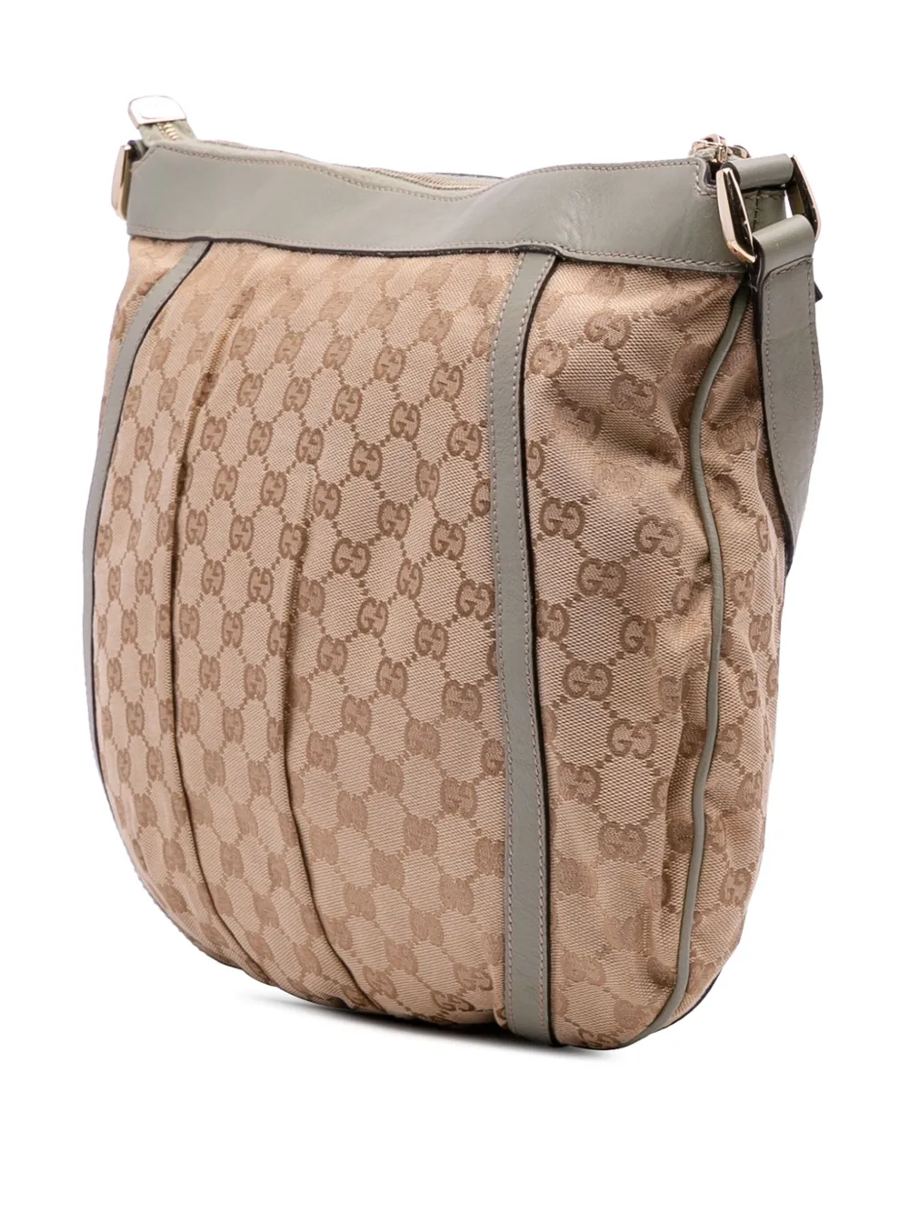 Pre-owned Gucci 2016-2025 Gg Canvas Abbey D Ring Crossbody Bag In Brown