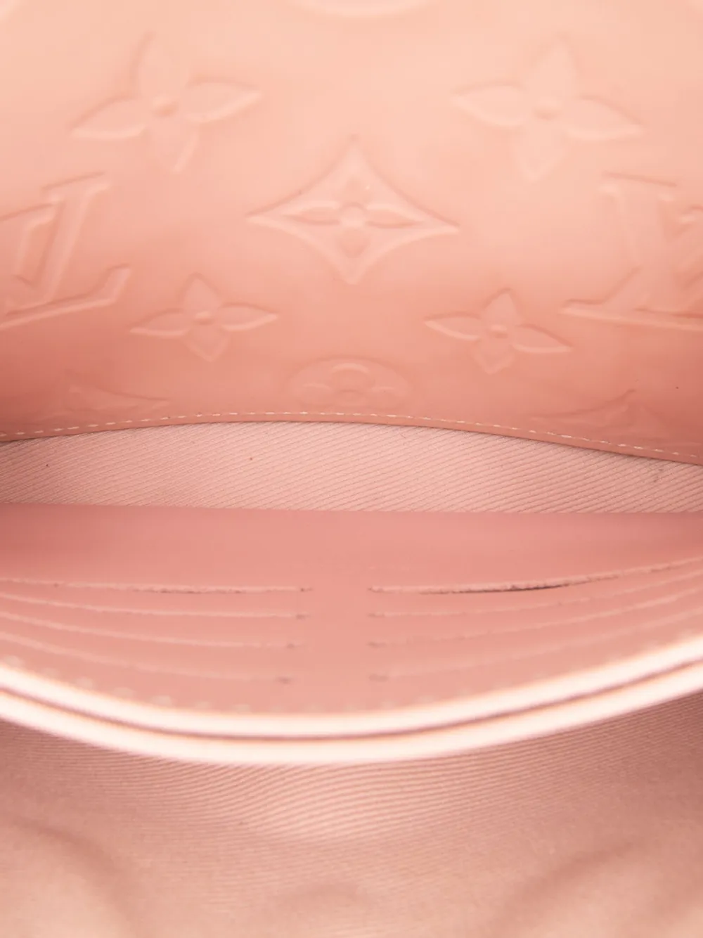 Pre-owned Louis Vuitton 2019 Monogram Vernis Pochette Felicie Crossbody Bag In Pink