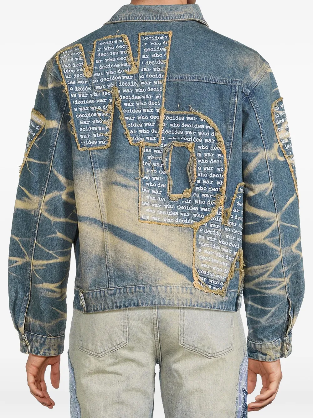 Who Decides War Overlay denim jacket | Denim Jackets | Image 2
