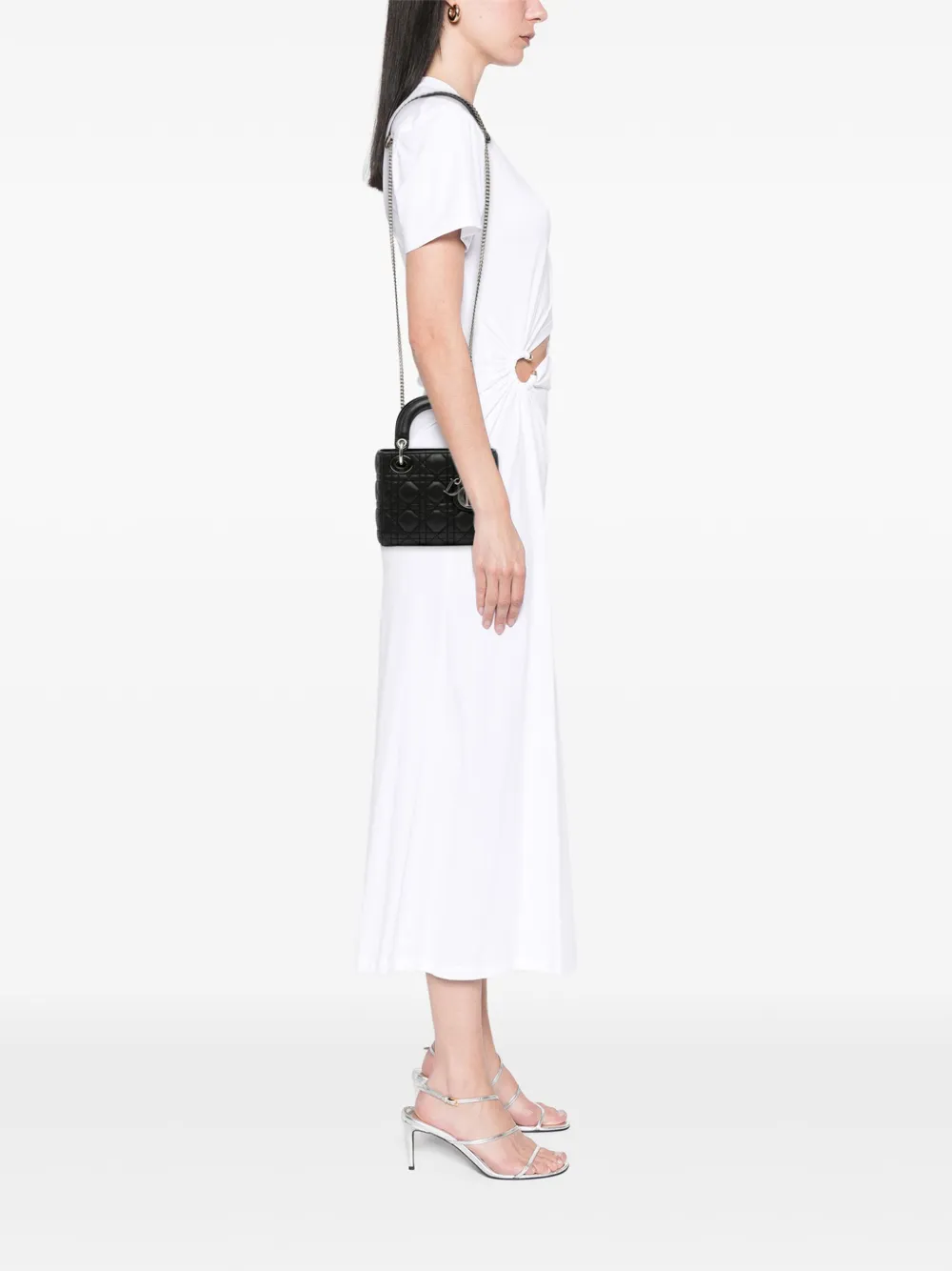 Christian Dior Pre-Owned 2015 Mini Lambskin Cannage Lady Dior satchel | Pre-Owned | Image 2