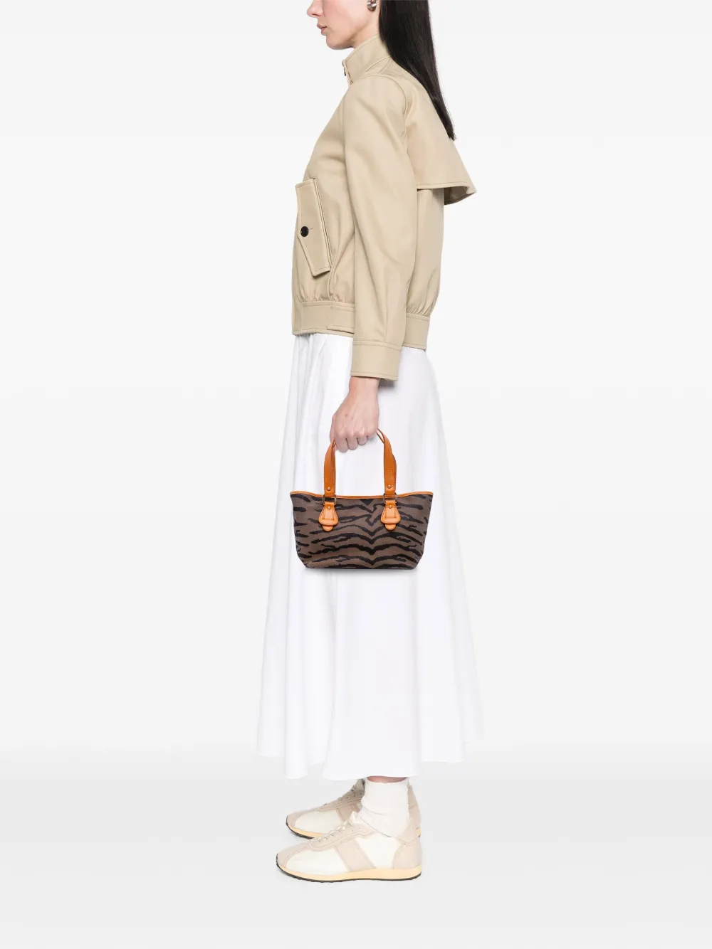 Fendi Pre-Owned 2000-2010 Zebra Print Canvas handbag | Pre-Owned | Image 2