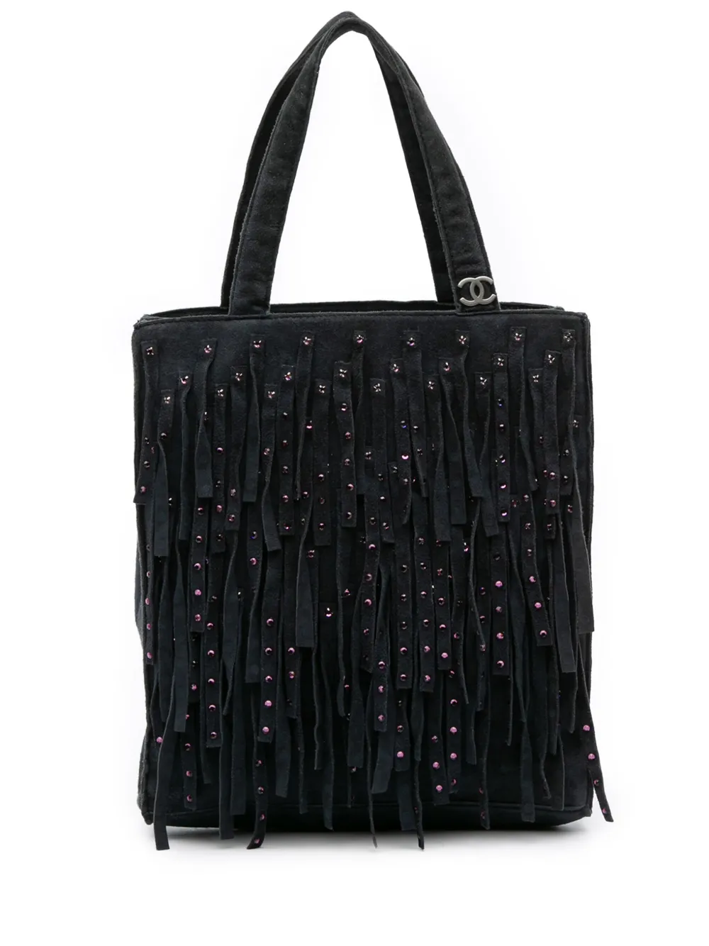 CHANEL Pre-Owned mini sac à main à franges (2000-2002) | noir | Image 1