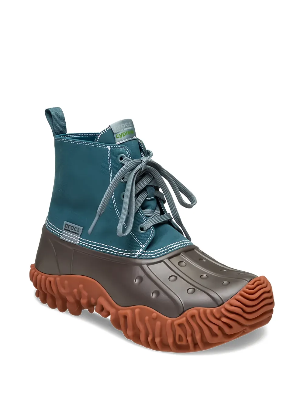 Crocs X Salehe Bembury Pollex Cypress Boots 'tetra' In Blue