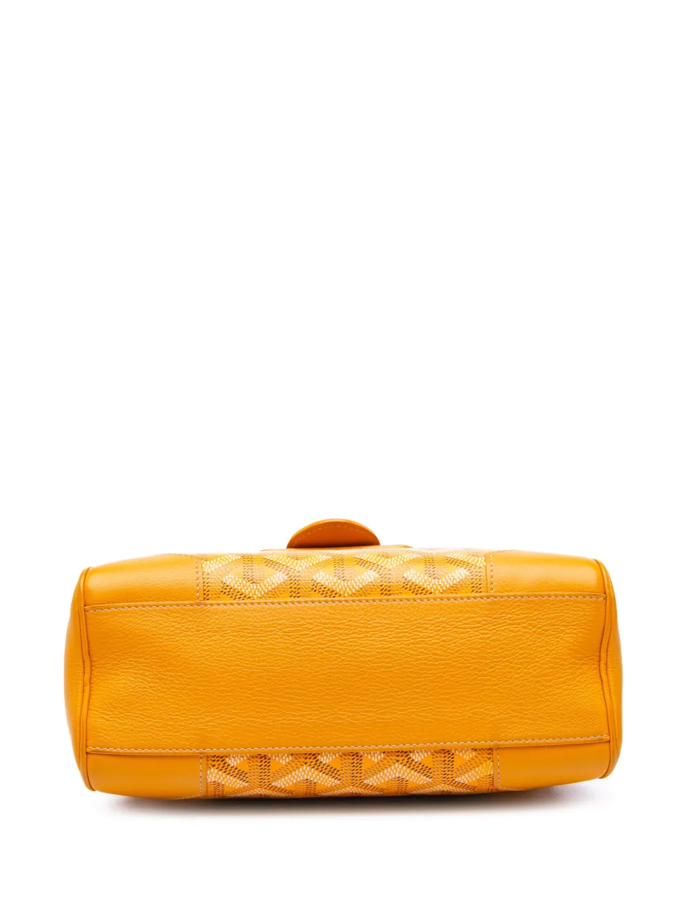 Pre-owned Goyard 2018 Mini Ine Saigon Souple Satchel In Yellow