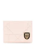 Christian Dior Pre-Owned 2019 Grained Calfskin Diorama card holder - Pink
