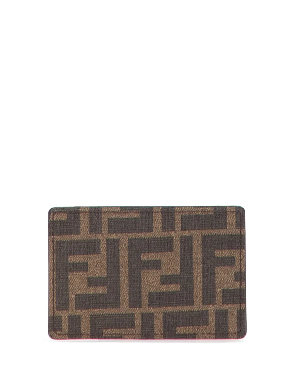 Fendi Pre-Owned 2010-2025 Zucca Coated Canvas and Leather card holder | Black | Image 1