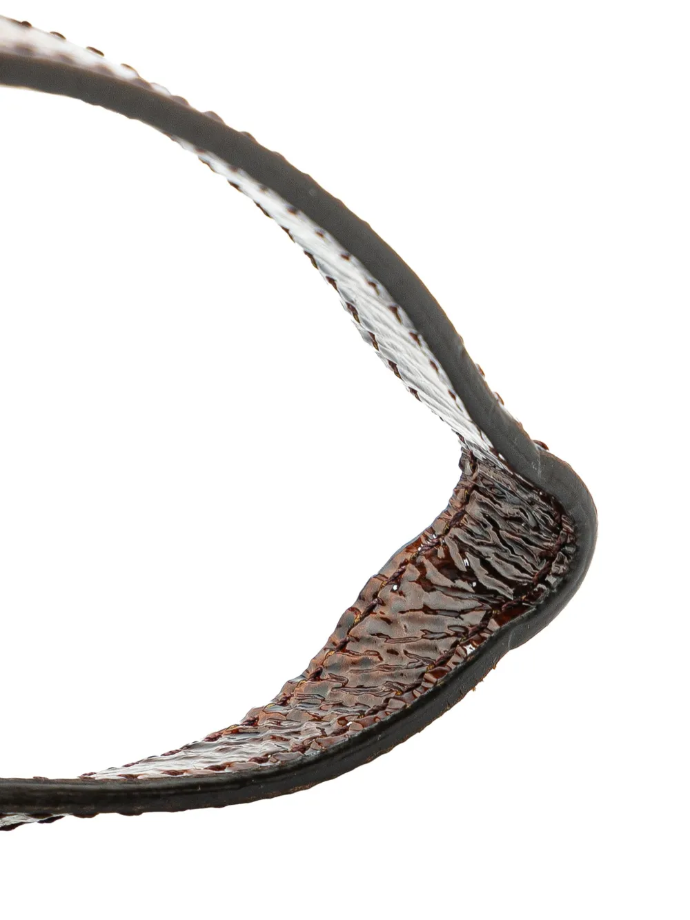 Pre-owned Fendi 2000-2024 Leather Shoulder Strap In Brown