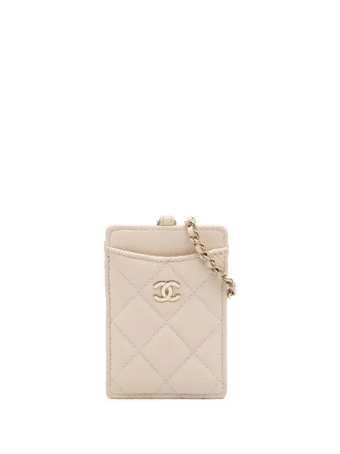 CHANEL Pre-Owned 2019 Quilted Caviar ID Card Holder