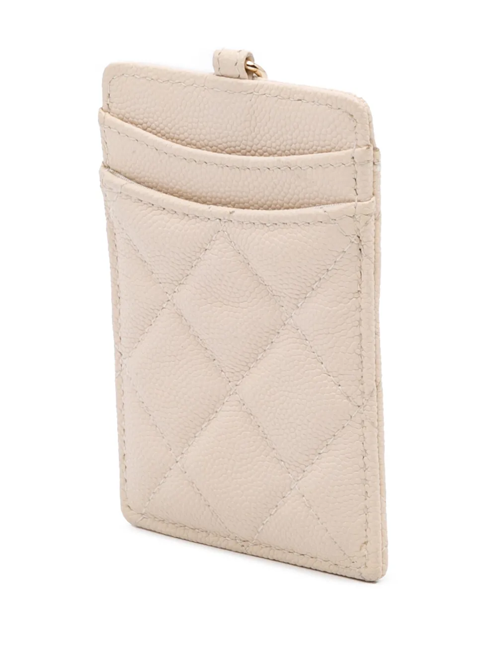 CHANEL Pre-Owned 2019 Quilted Caviar ID Card Holder | Image 2