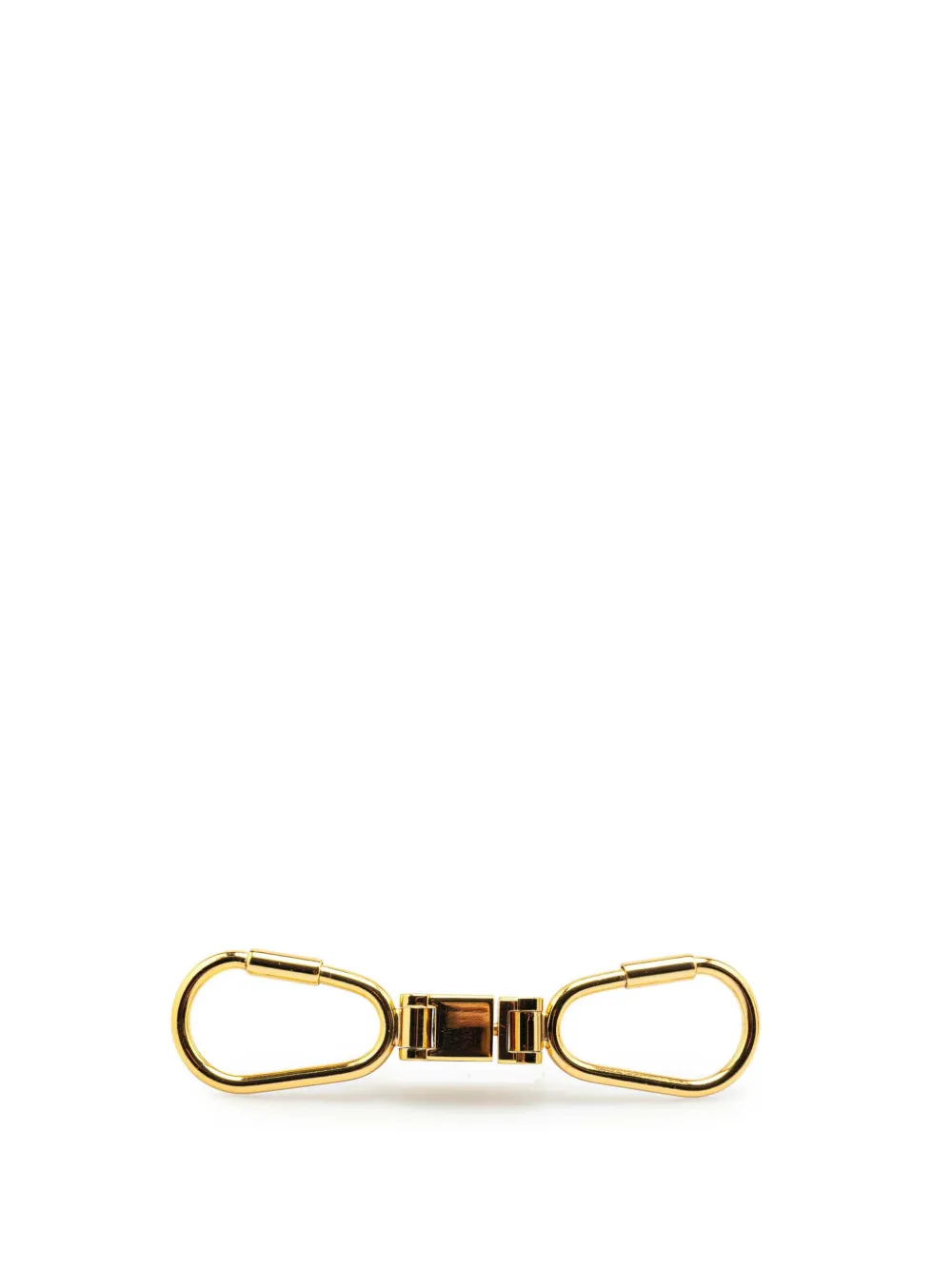 Gucci Pre-Owned llavero Interlocking G Web bañado en oro del siglo XX | Image 2