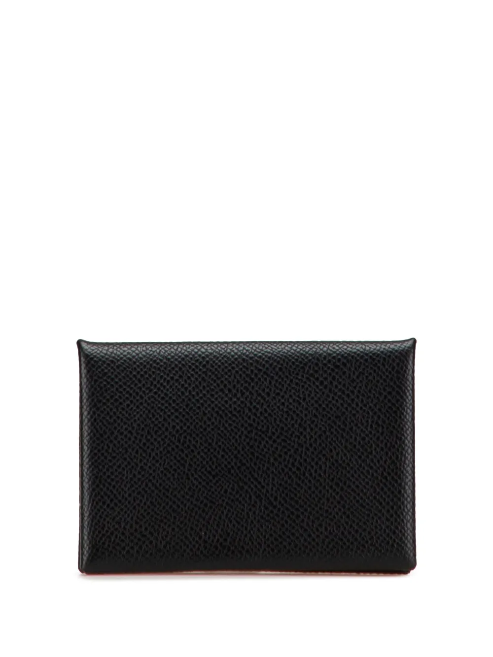 Hermès Pre-Owned 2022 Epsom Calvi card holder | Black | Image 1