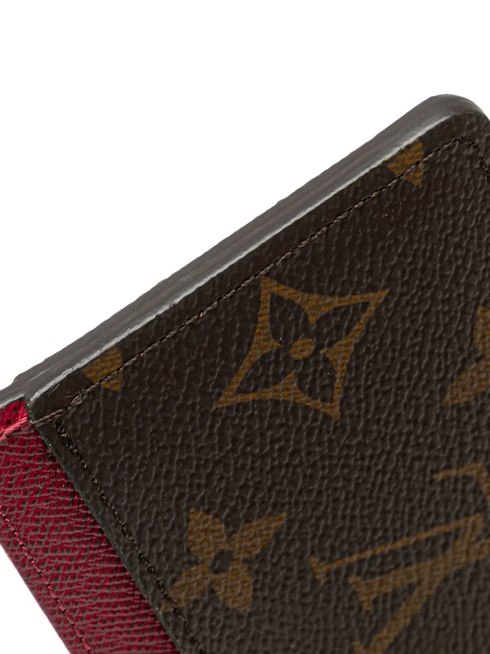 Pre-owned Louis Vuitton 2021-2025 Monogram Card Holder In Brown