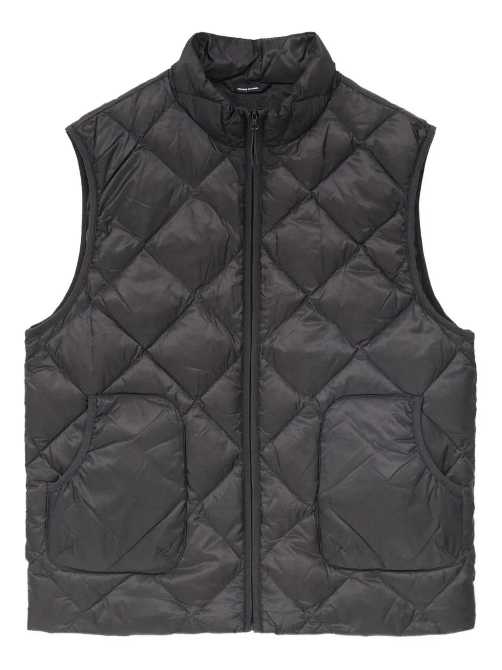 Hiking Patrol quilted diamond-pattern gilet | Black | Image 1