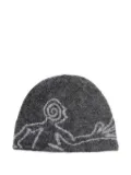 Hiking Patrol figure-motif beanie - Grey